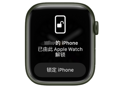 德惠苹果手机维修分享用 AppleWatch 解锁配备面容 ID 的 iPhone方法 