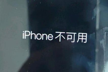 德惠苹果服务网点分享锁屏界面显示“iPhone 不可用”如何解决 